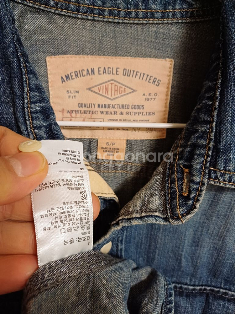 여성 아메리칸이글 데님 청남방 (95)--5