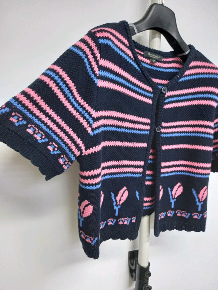 새 써스데이아일랜드 춘하추 니트 숏 가디건 55.44--3