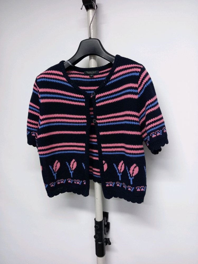 새 써스데이아일랜드 춘하추 니트 숏 가디건 55.44--2