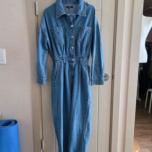 LAP 데님 점프수트
