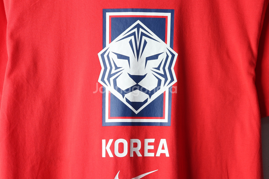 (L) 나이키 반팔 티셔츠 축구 한국 국대--4