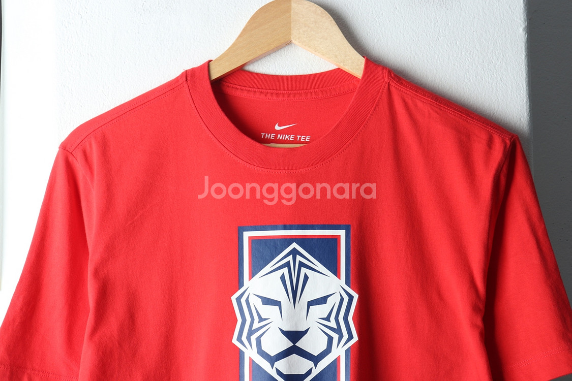 (L) 나이키 반팔 티셔츠 축구 한국 국대--2