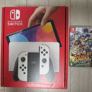 닌텐도 스위치 OLED 화이트 +게임1