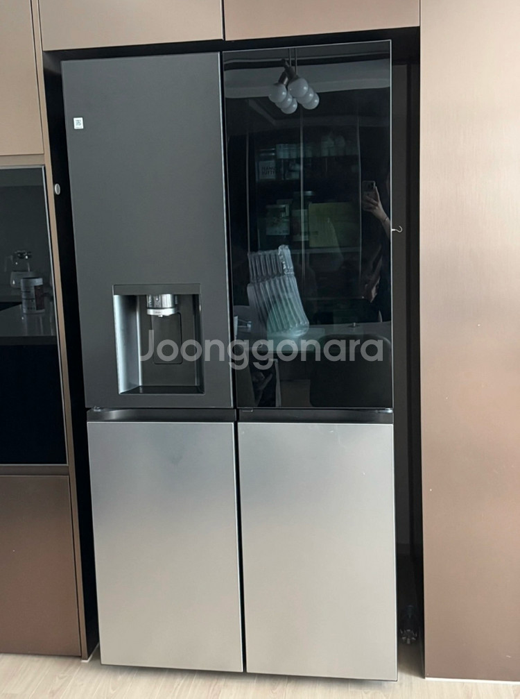 LG 엘지 얼음정수기 냉장고 노크온--0