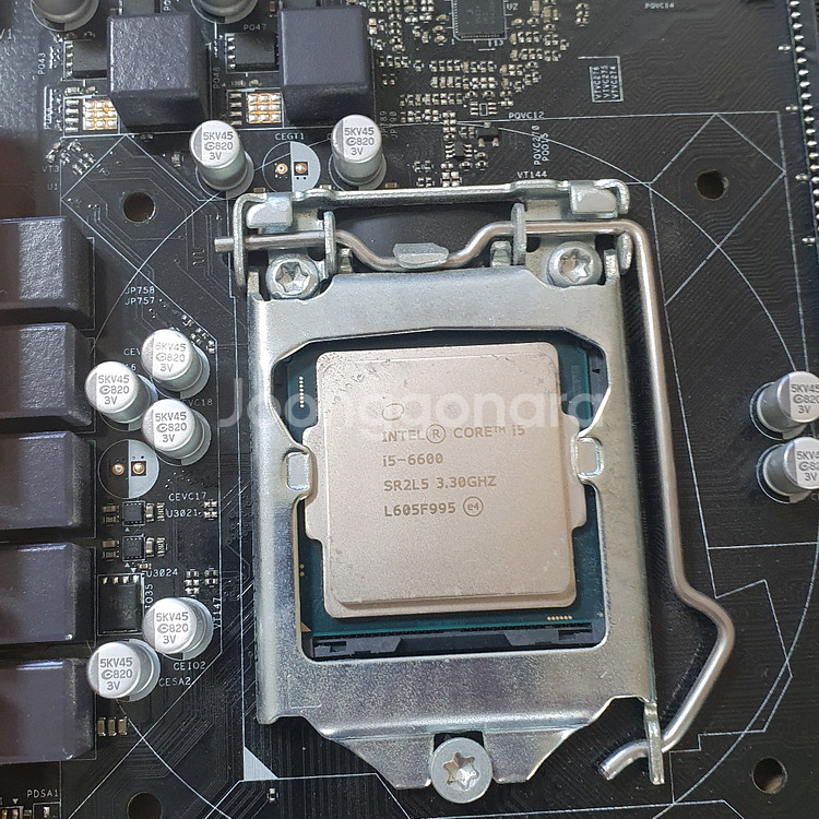 잘작동 인텔 6세대 6600 cpu B150 메인보드--2