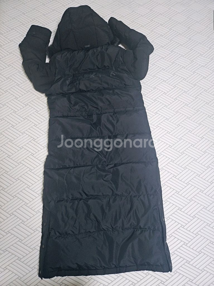 블랙야크 여성 윈드스토퍼 구스 롱패딩 90--1