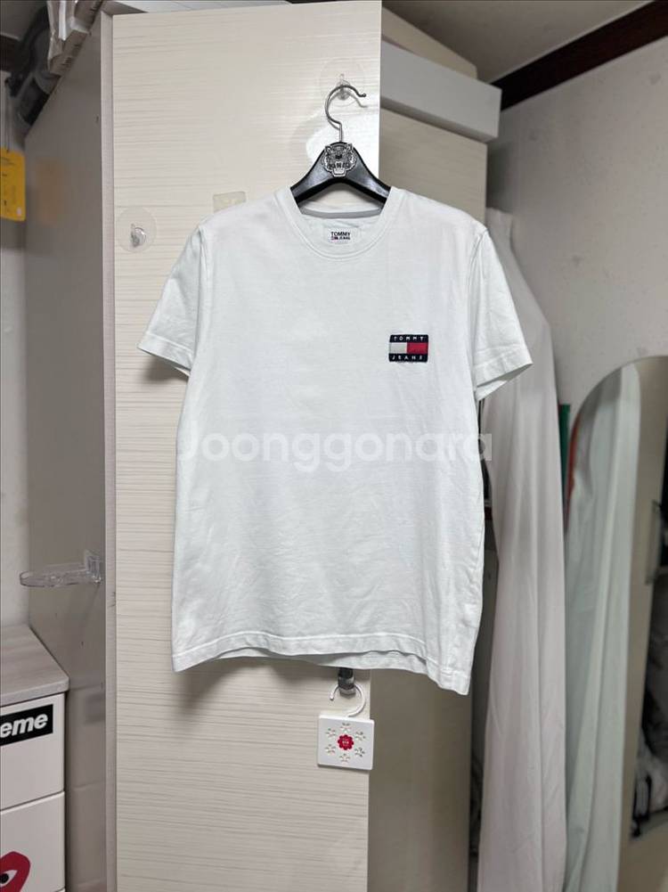 타미힐피거 타미진스 빅로고 초고퀄 면 반팔티--0