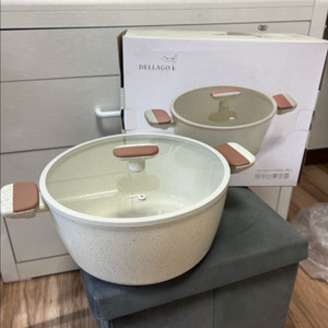 새상품) 델라고 바닐라빈 양수냄비 곰솥냄비 28cm