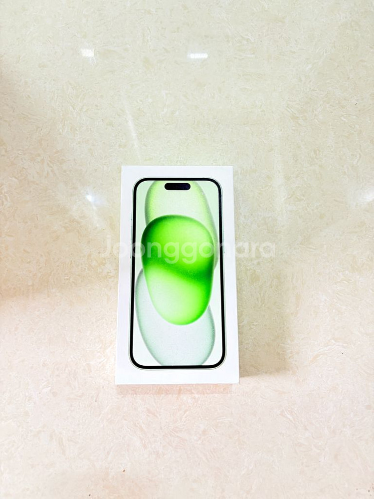 아이폰15 그린128GB 자급제 미개봉 팝니다--0