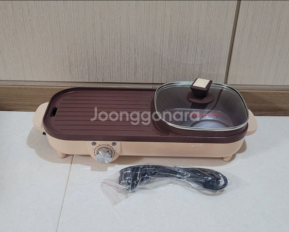 2in1 멀티 전기냄비 그릴팬 새상품--0