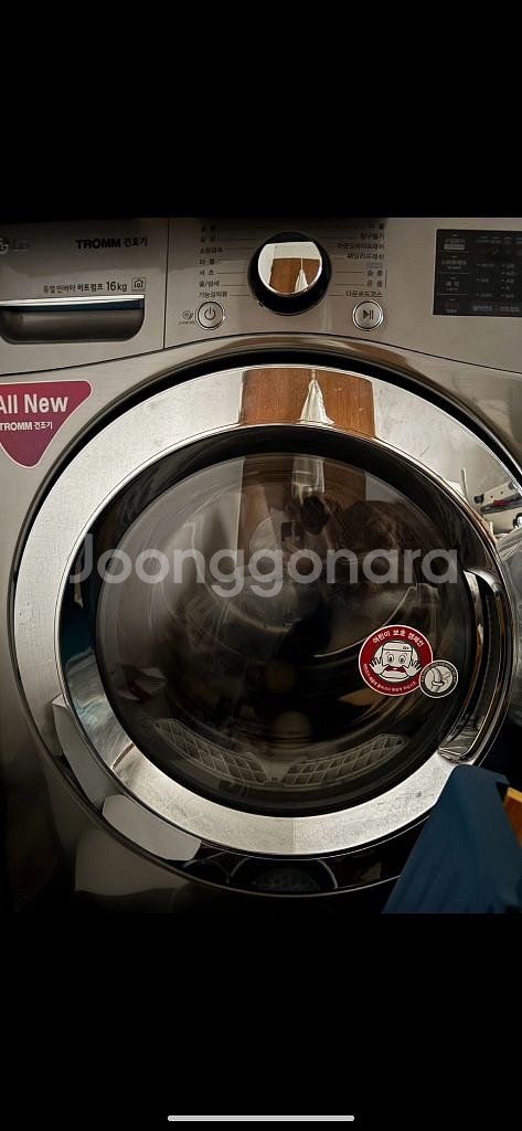 LG 트롬 스팀 건조기 16kg RH16VNAN--0