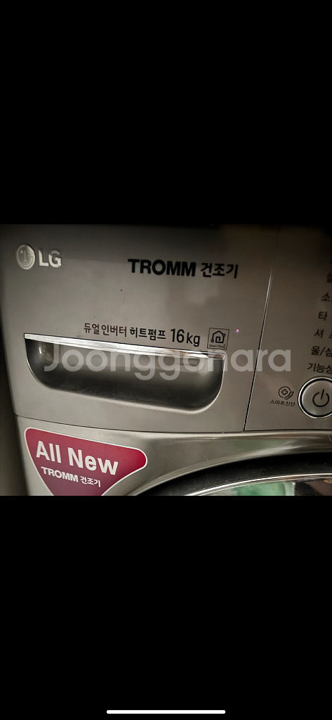 LG 트롬 스팀 건조기 16kg RH16VNAN--1