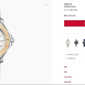 오메가 씨마스터 다이버300 파리올림픽2024 한정판
