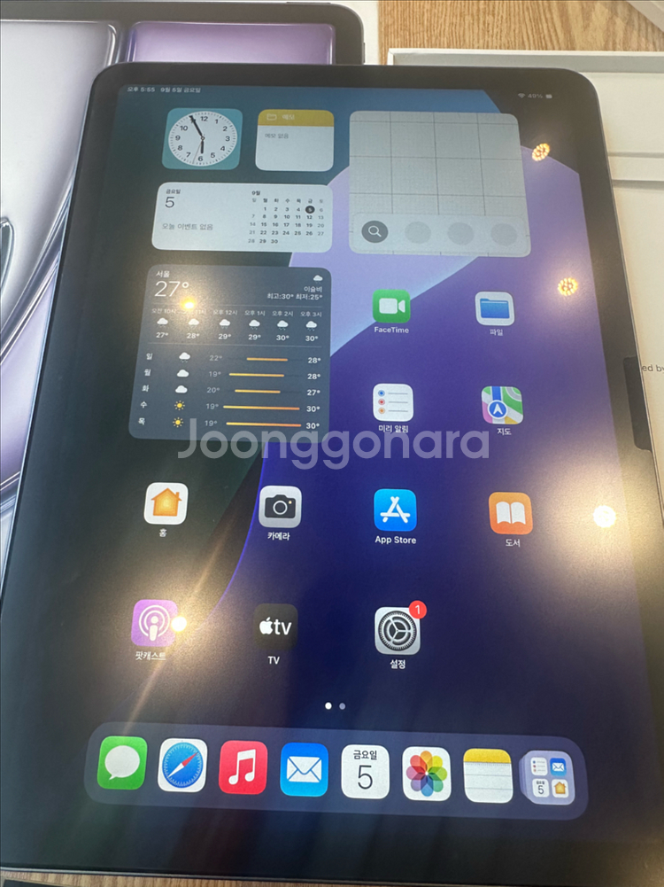아이패드에어 11 m3 256 wifi스그 팝니다--2