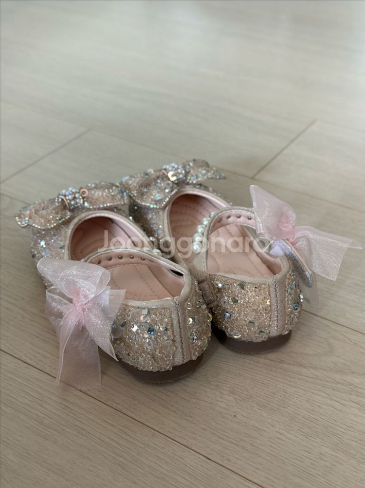 여아 리본구두 아이보리 170사이즈--0