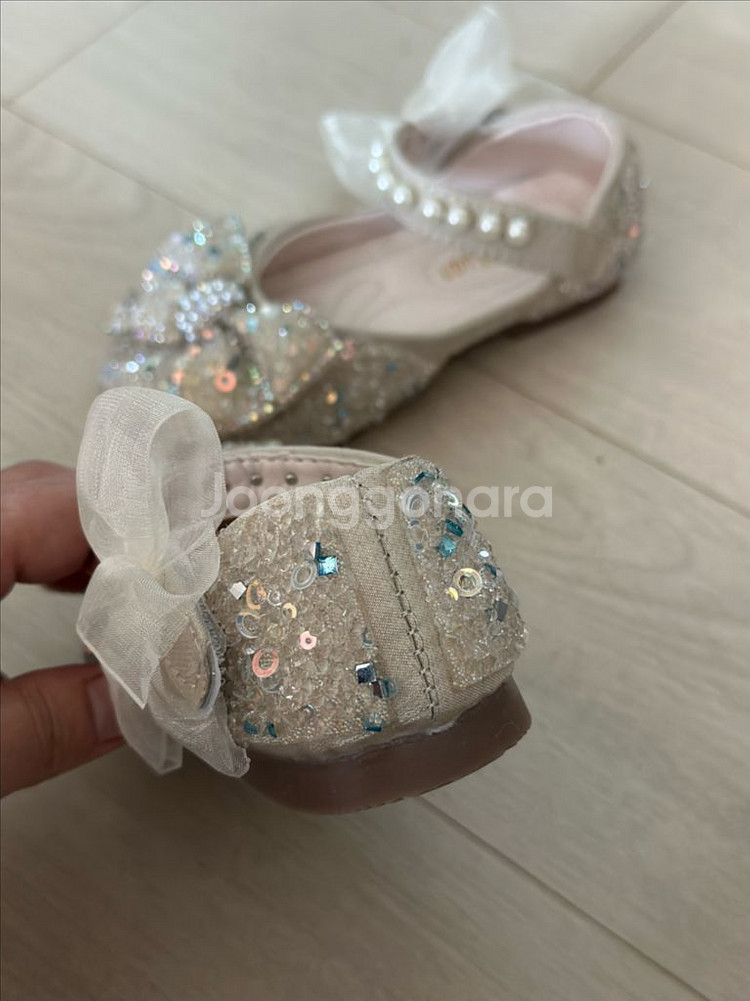 여아 리본구두 아이보리 170사이즈--5