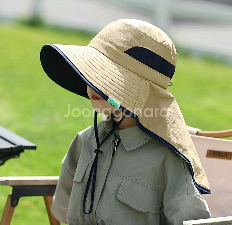 남여공용 자외선차단 아동 모자(새것 컨디션)--0