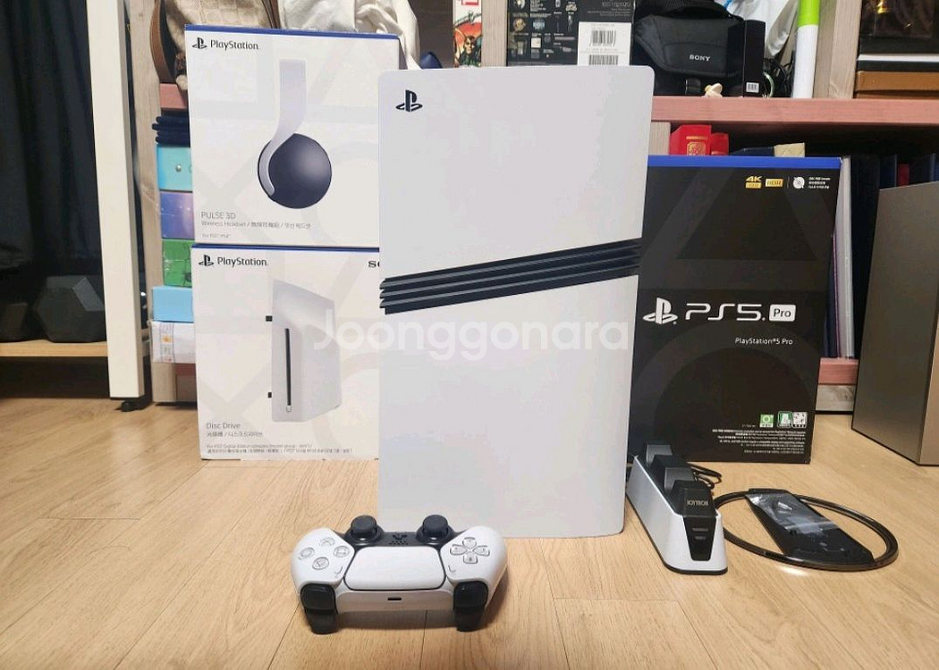 PS5PRO기본셋+디스크드라이브+스텐드+해드셋--0