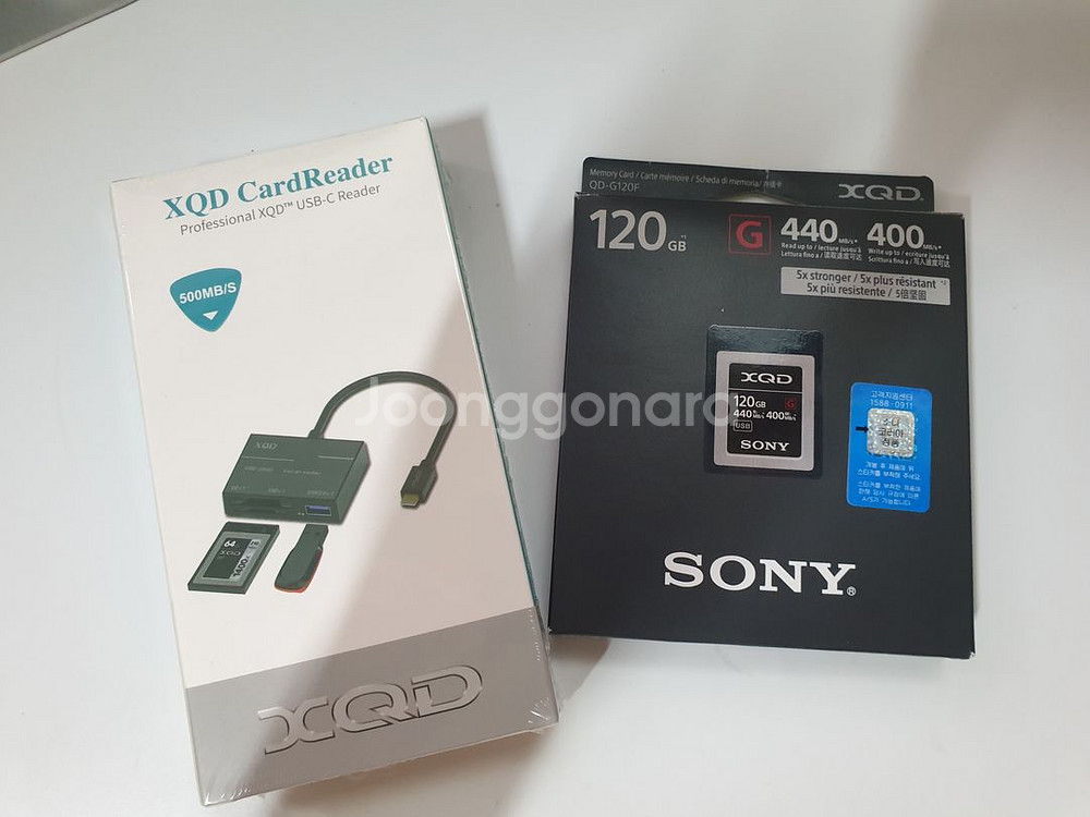 소니 XQD 120gb + XQD 리더기 일괄 판매--0