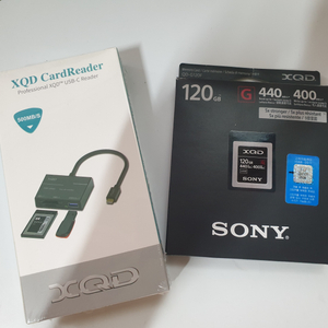 소니 XQD 120gb + XQD 리더기 일괄 판매