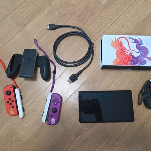 닌텐도 스위치 OLED 스칼렛 바이올렛 에디션
