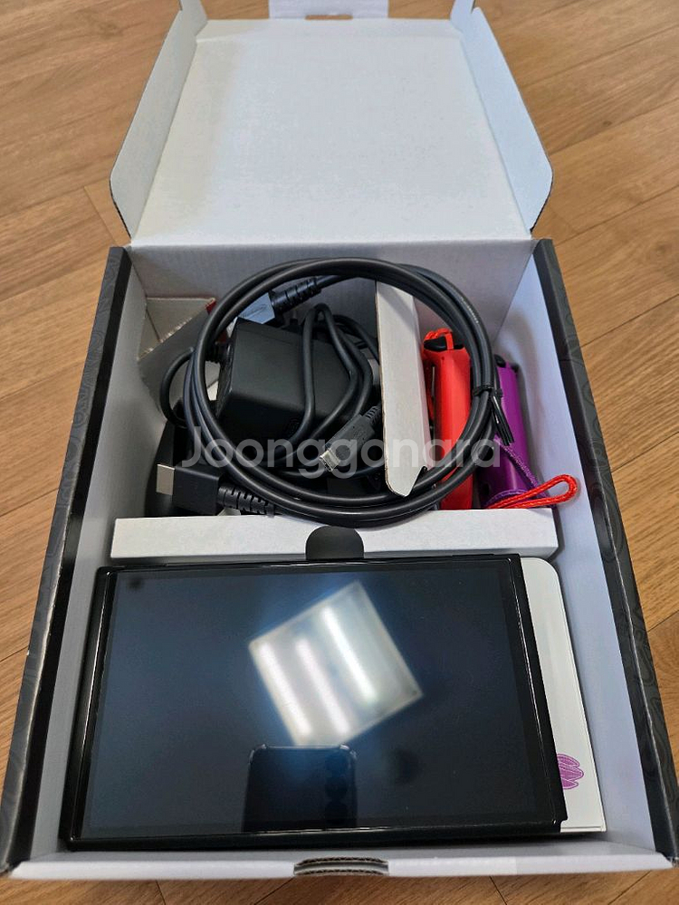 닌텐도 스위치 OLED 스칼렛 바이올렛 에디션--7
