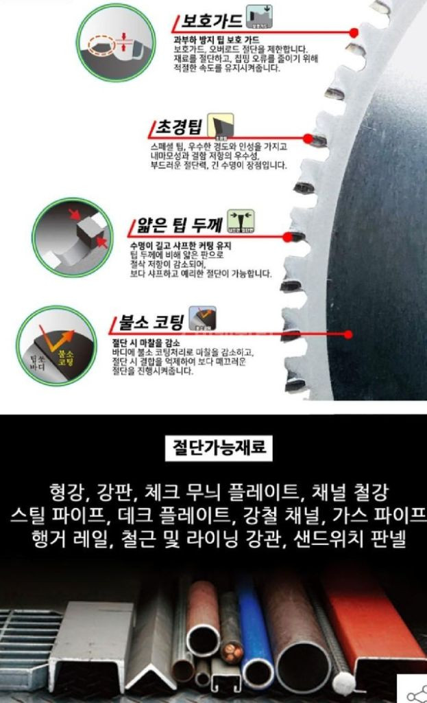 모토유키 스틸전용 팁쏘 (KE-165S)/팁소 원형톱날--3