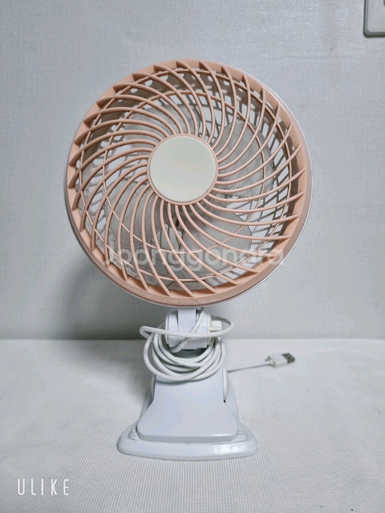 집게형 탁상용 선풍기--1