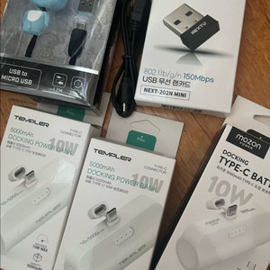 새상품) 5핀_c타입 충전기_usb 무선 랜카드