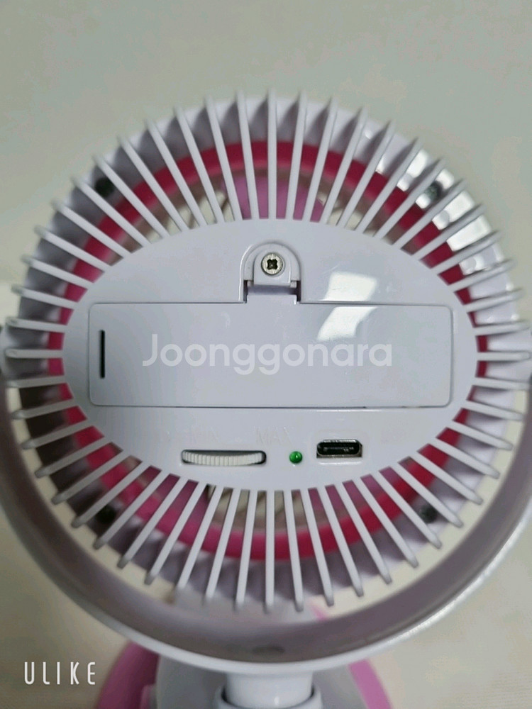 집게형 충전식 탁상 선풍기--4