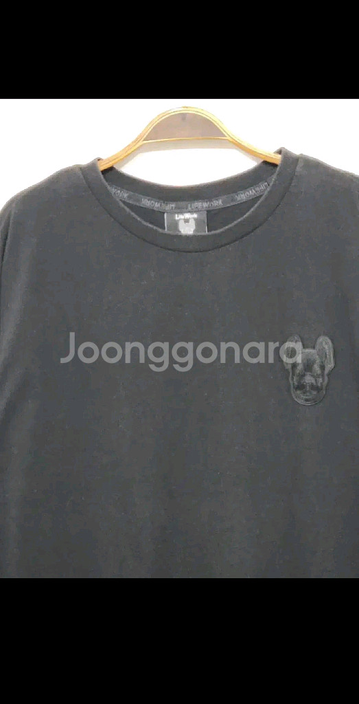 (XL) 라이프워크 반팔티 블랙 면티셔츠 캐주얼 라운드--1