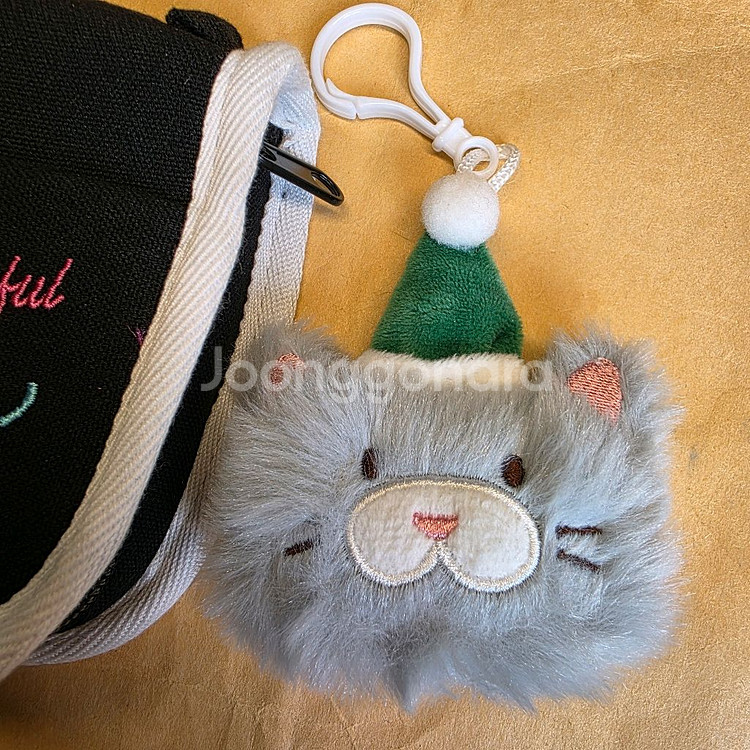 다이소 고양이 파우치와 인형 새상품.--1