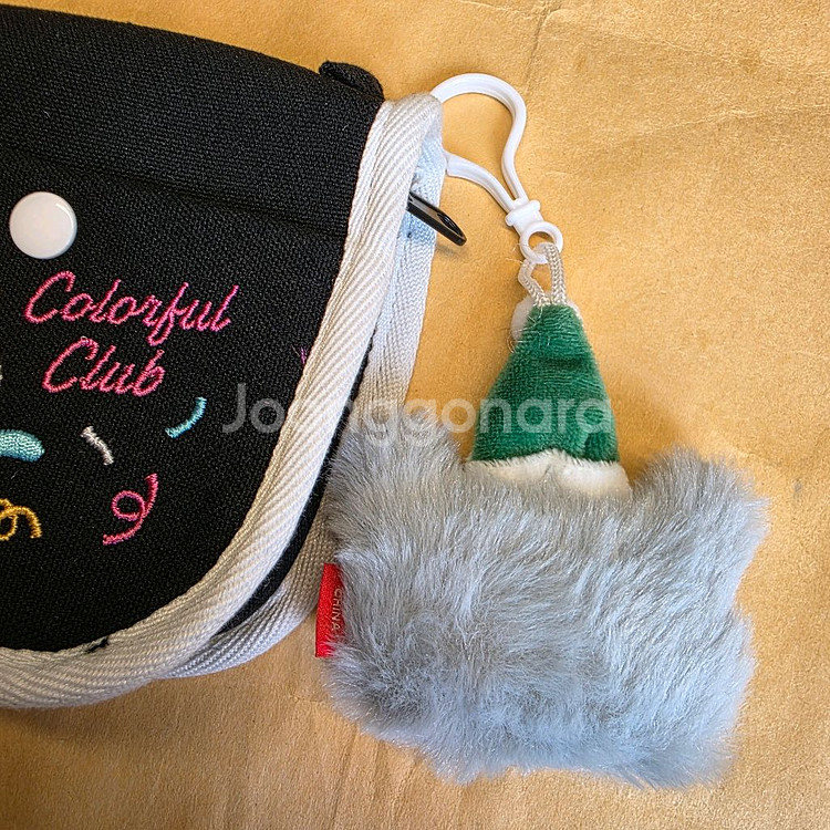 다이소 고양이 파우치와 인형 새상품.--2