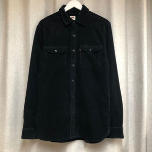 리바이스 블랙 코듀로이 셔츠 (S)