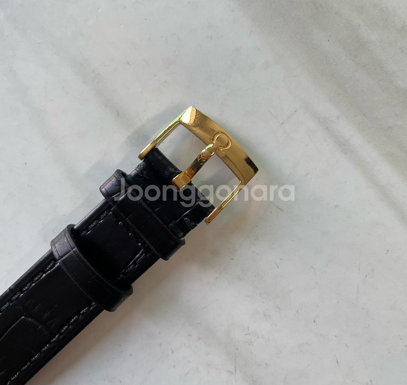 오메가 드빌 엘립스 블랙 다이얼 수동 빈티지 시계--5