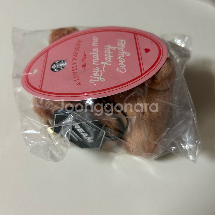 스타벅스 비마인 베어 패브릭 키체인 스벅 발렌타인 키링--2