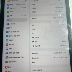 아이패드에어 M3 128