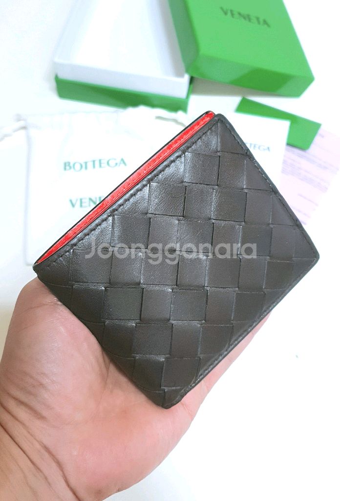 보테가베네타 인트레치아토 투톤 반지갑 정품 판매해요--0
