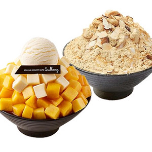설빙 메뉴변경가능 인절미설빙+애플망고치즈설빙