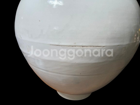 골동품 앤틱 인테리어 장작가마 특 대형 백자 달항아리--2