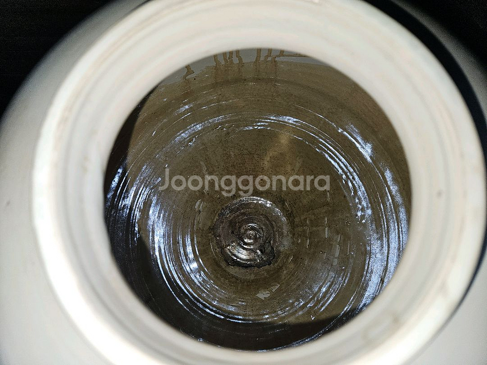 골동품 앤틱 인테리어 장작가마 특 대형 백자 달항아리--6