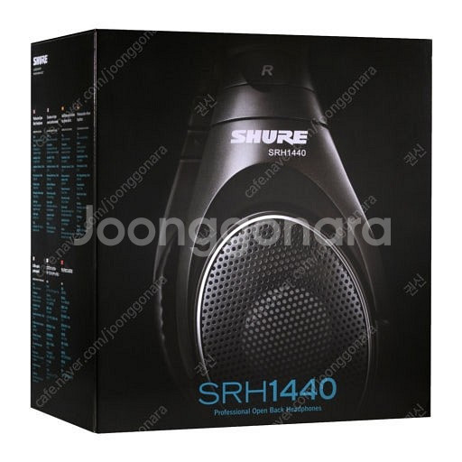 (새상품)SHURE 프로패셔널헤드폰 SRH1440--2