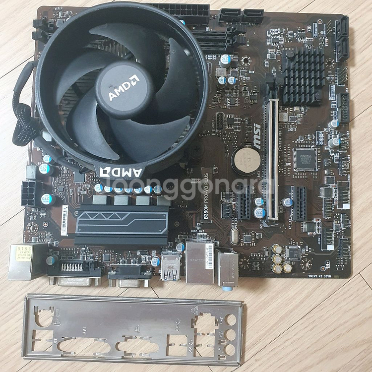 AMD AM4 b350 메인보드 + 라이젠7 2700--0
