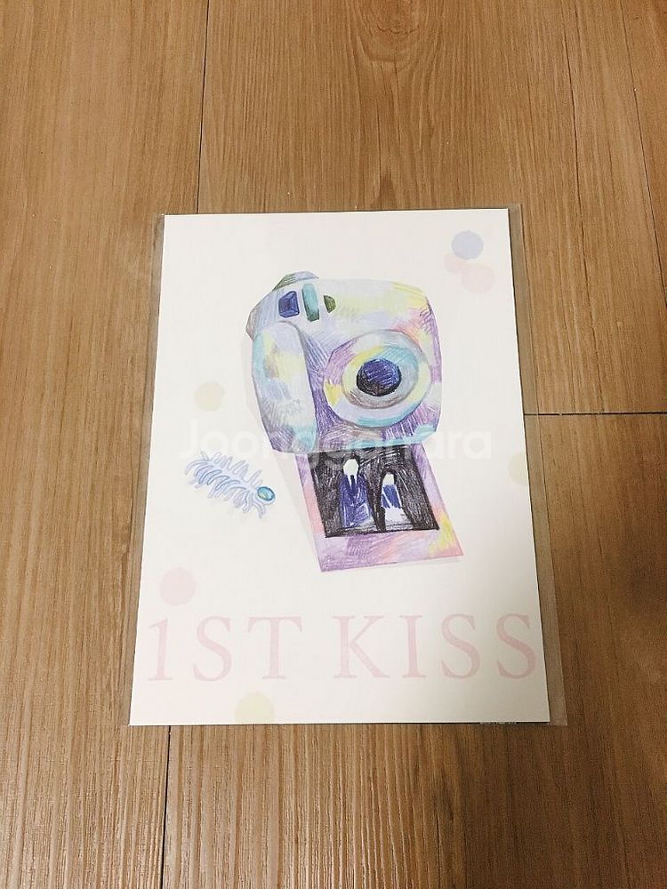 첫 번째 키스 일러스트 엽서--0