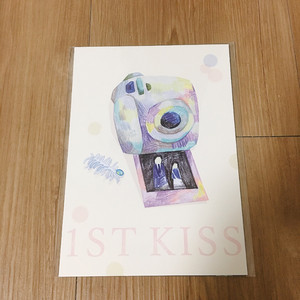 첫 번째 키스 일러스트 엽서