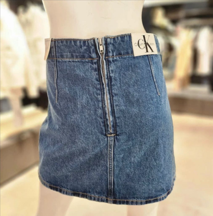 CK 청치마 캘빈클라인 데님 스커트--2