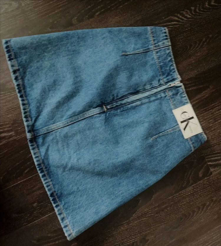 CK 청치마 캘빈클라인 데님 스커트--3