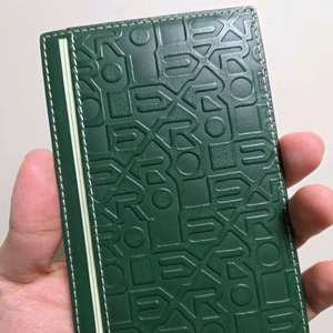 롤렉스 레더 패턴 메모 홀더 rolex