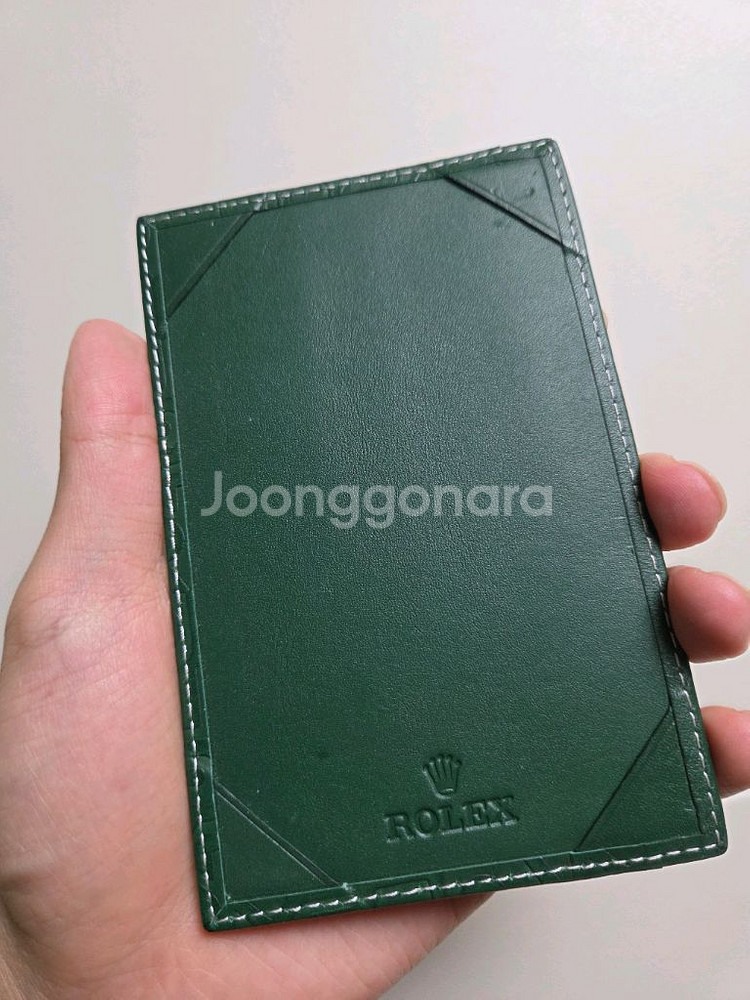 롤렉스 레더 패턴 메모 홀더 rolex--1