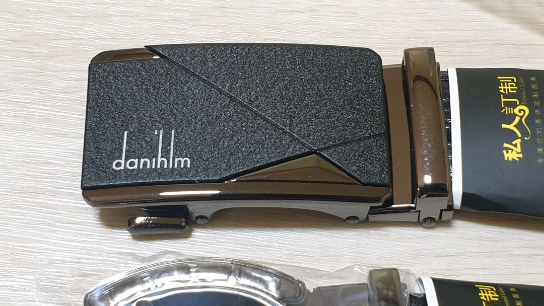 부드러운 가죽 반자동 벨트--4